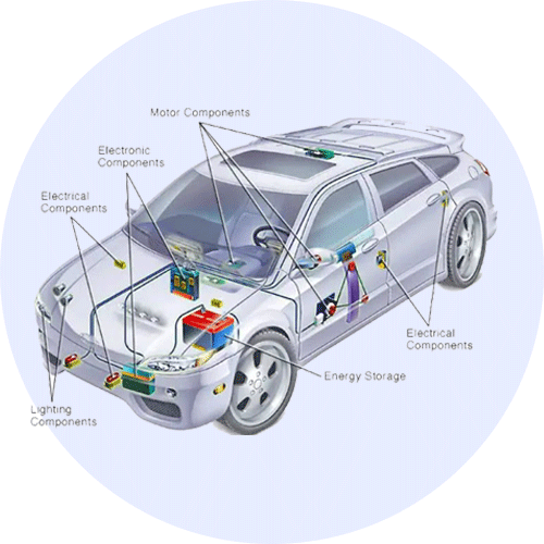 سیستم برق و روشنایی، مدارات الکتریکی و سنسورهای خودرو